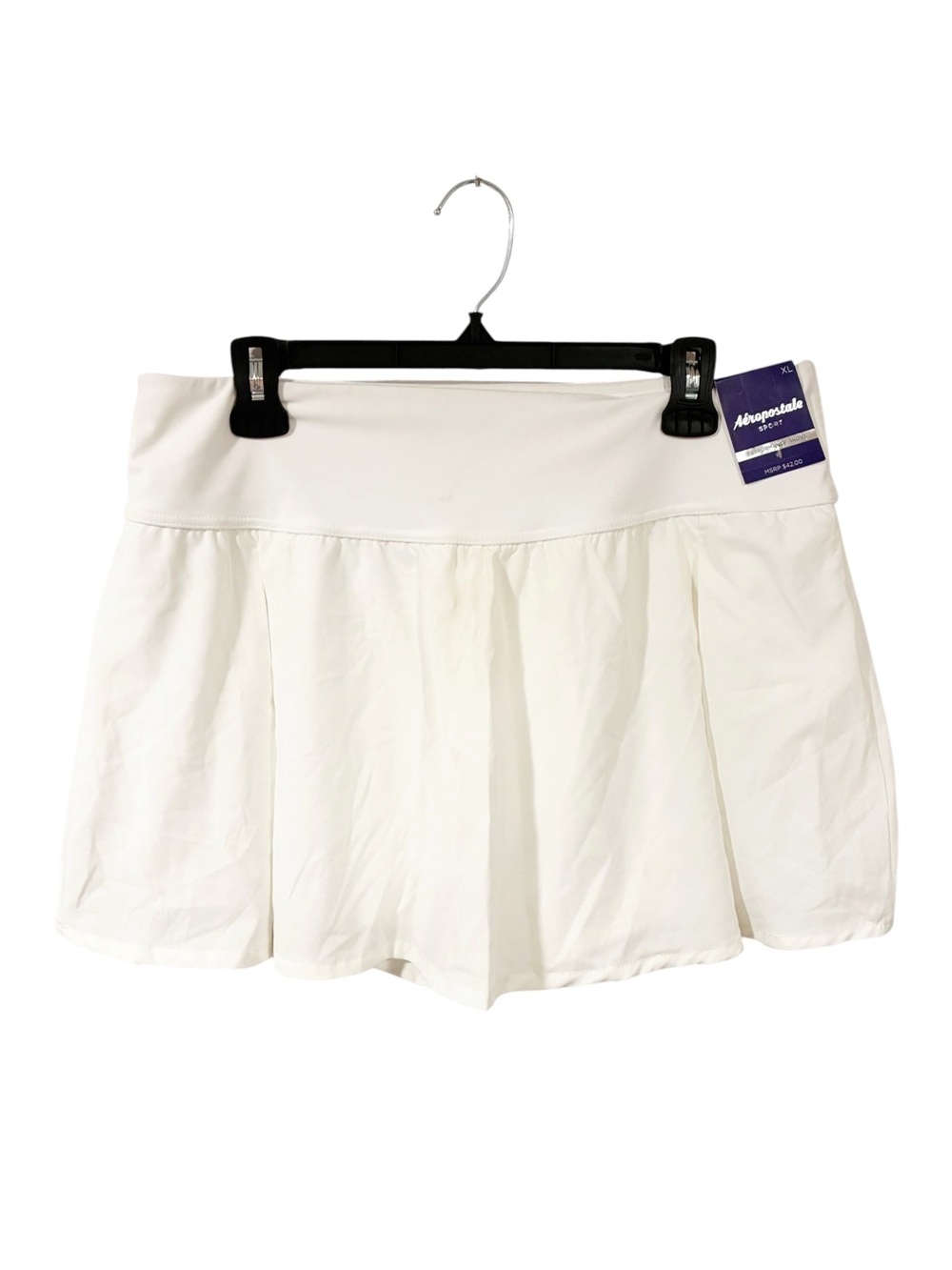Aeropostale Sport Y2k 90’s White Tennis Skirt Skort Size XL NEW